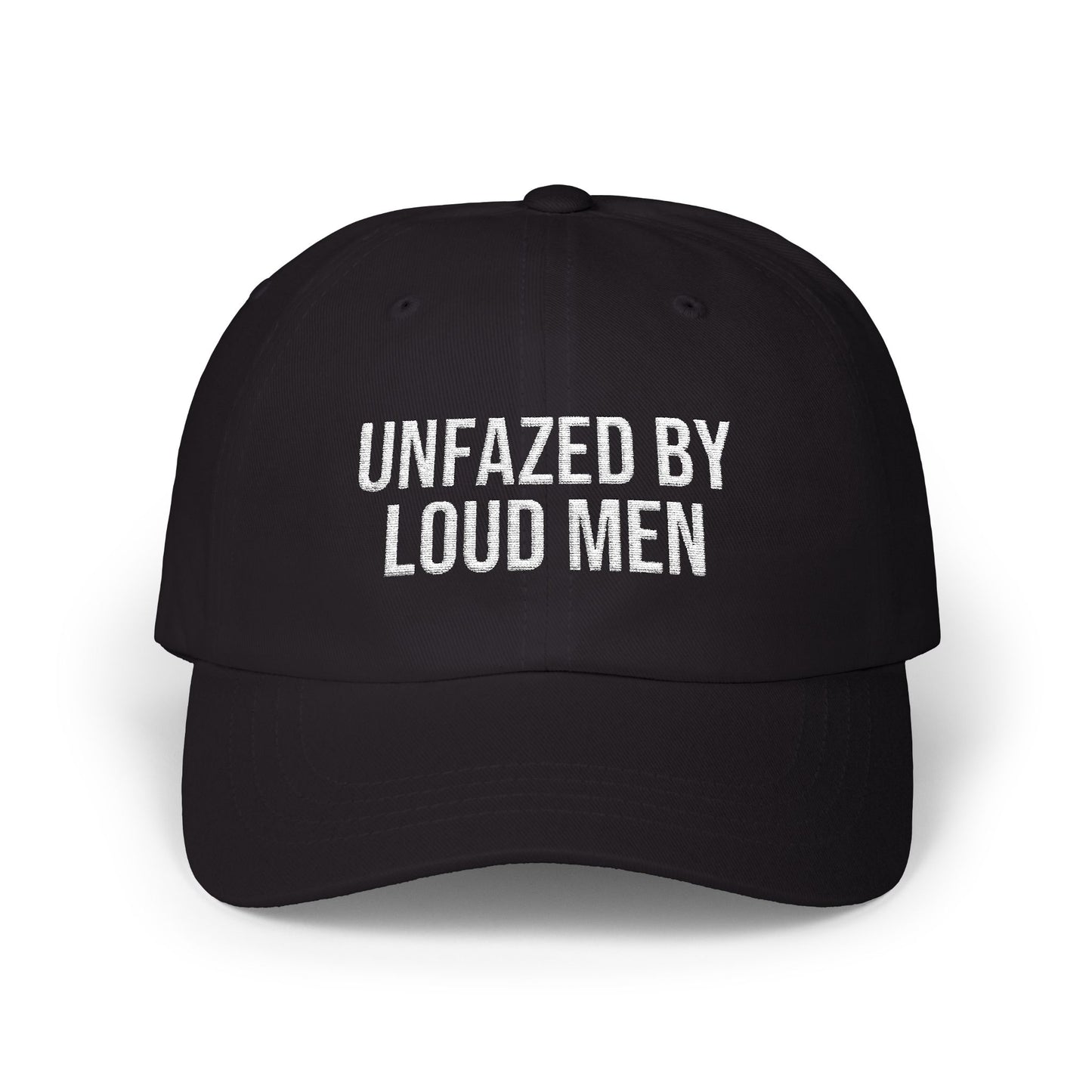 UNFAZED BY LOUD MEN EMBROIDERED CAP