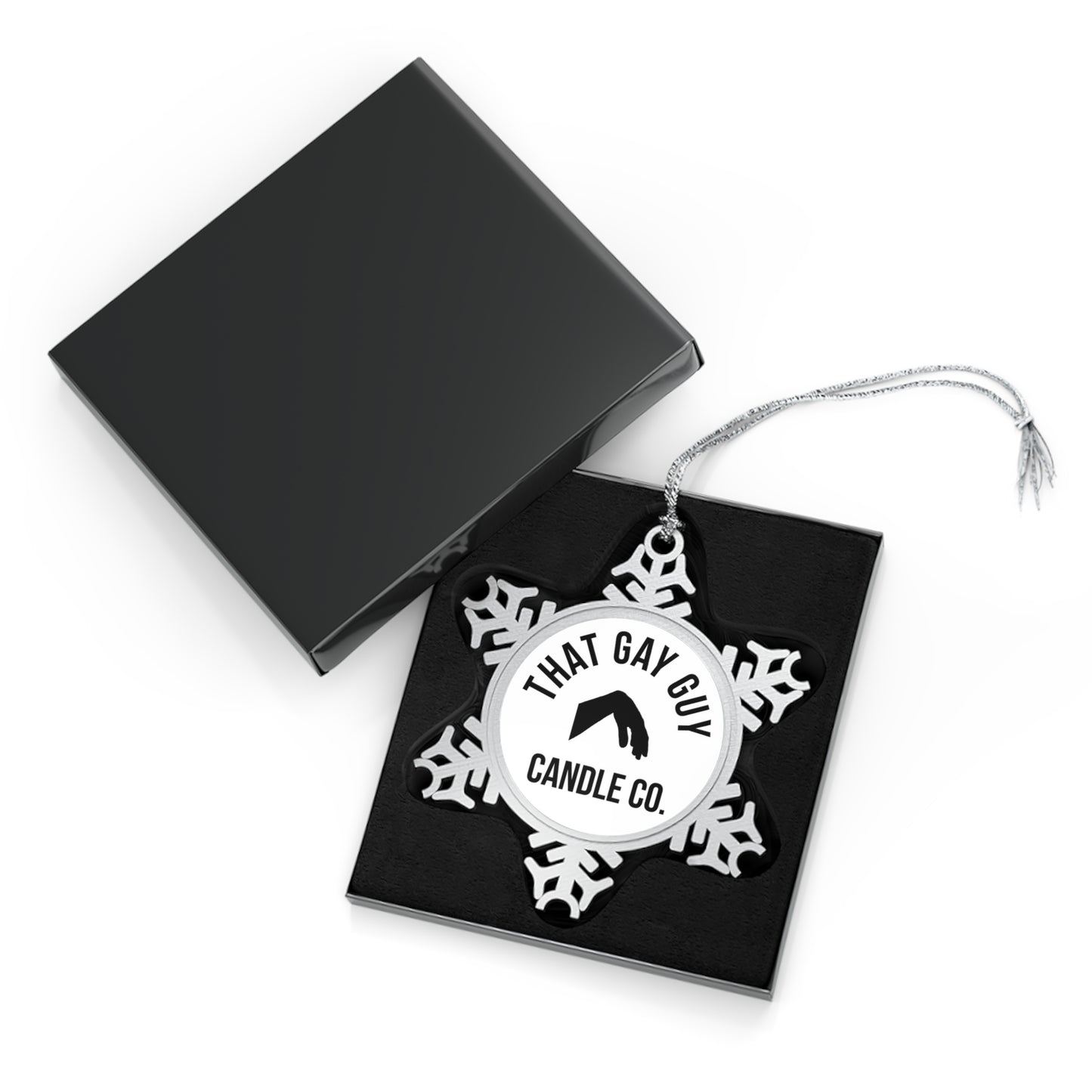 LOGO PEWTER SNOWFLAKE ORNAMENT