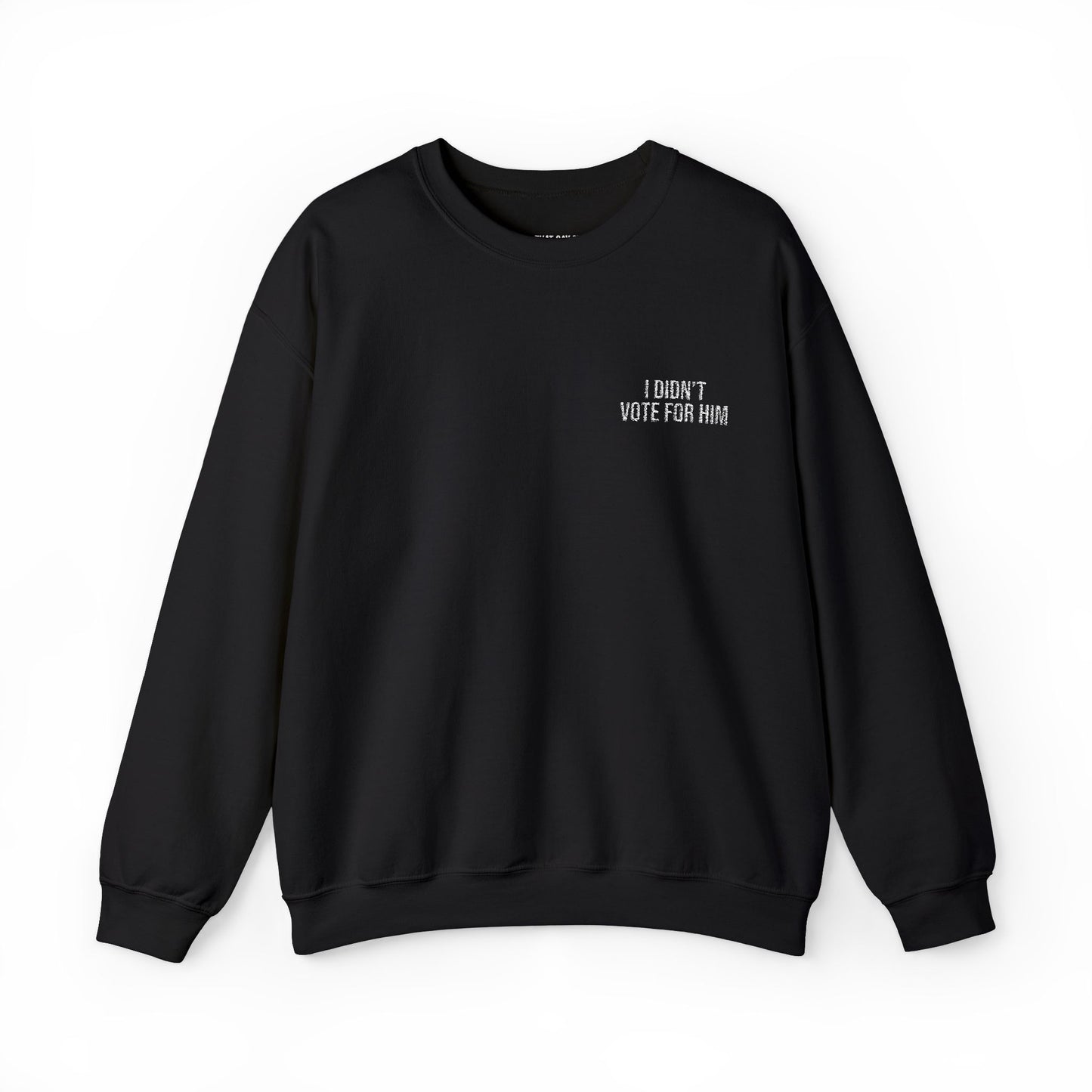 ALL-GENDER EMBROIDERED I DIDN'T VOTE FOR HIM SWEATSHIRT