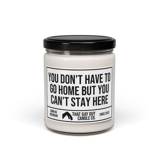 YOU DON’T HAVE TO GO HOME BUT YOU CAN’T STAY HERE