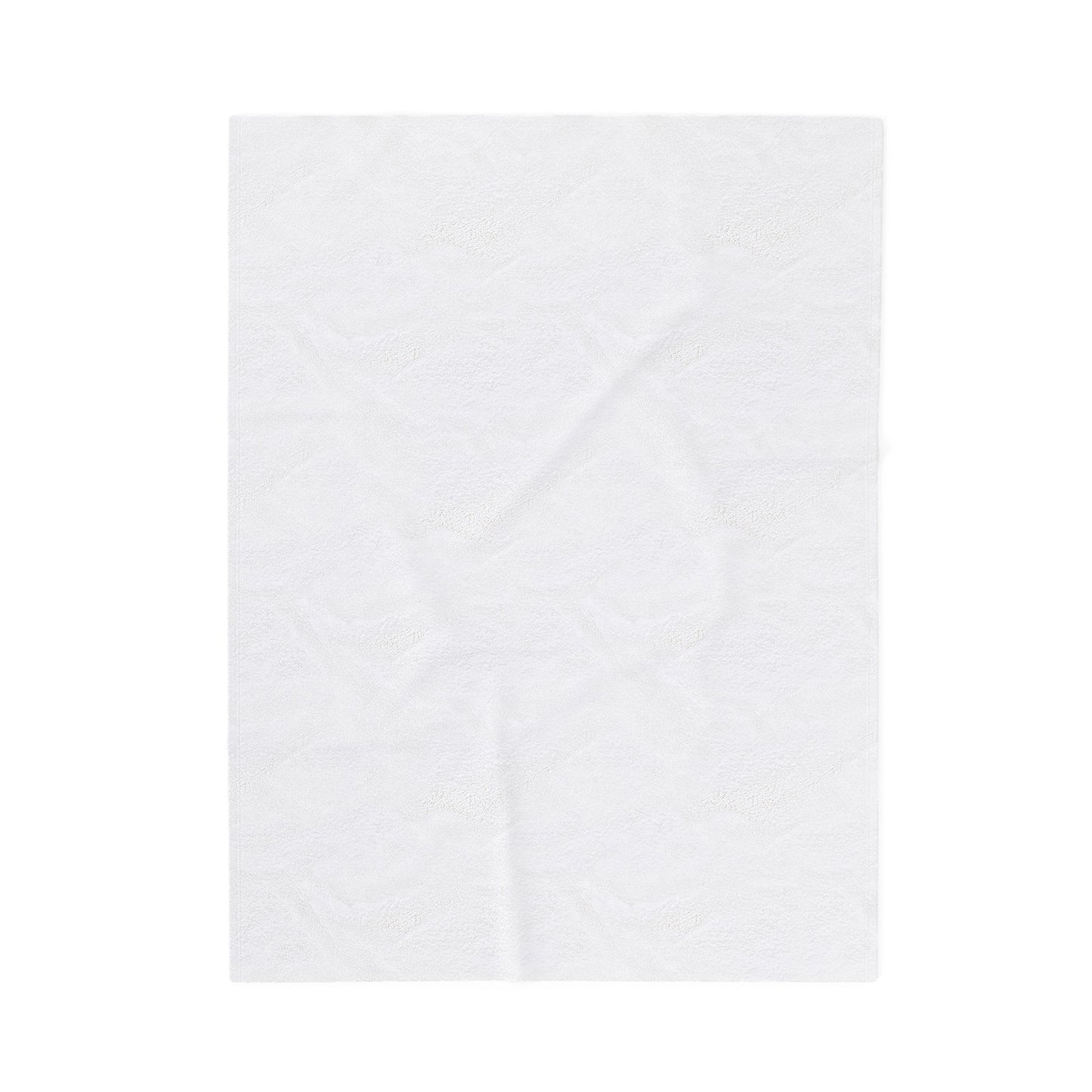 PERSONALIZED TEXT VELVETEEN PLUSH BLANKET BLACK + WHITE