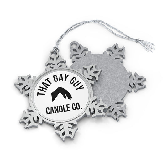 LOGO PEWTER SNOWFLAKE ORNAMENT