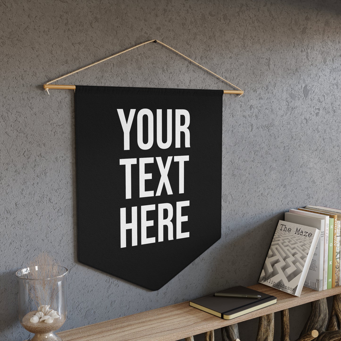 PERSONALIZED TEXT PENNANT BANNER
