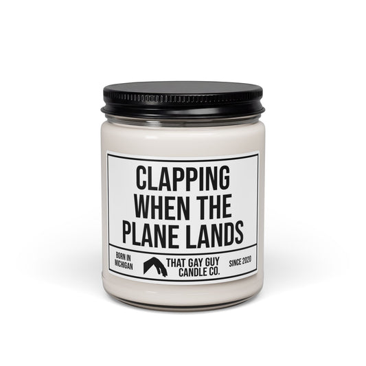 CLAPPING WHEN THE PLANE LANDS