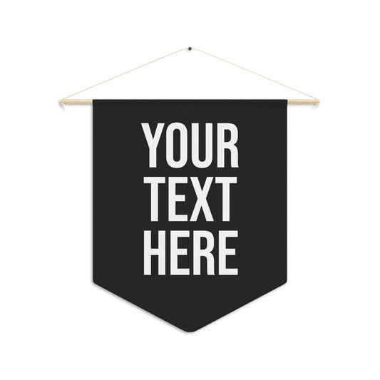 PERSONALIZED TEXT PENNANT BANNER