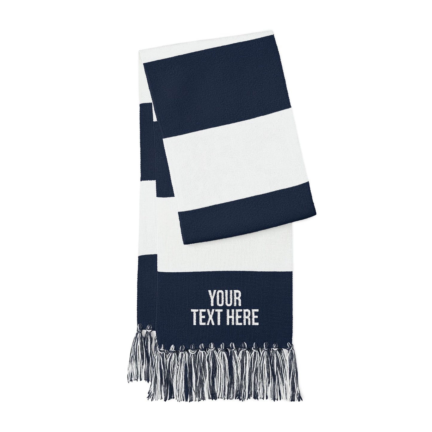 PERSONALIZED TEXT EMBROIDERED SPECTATOR SCARF