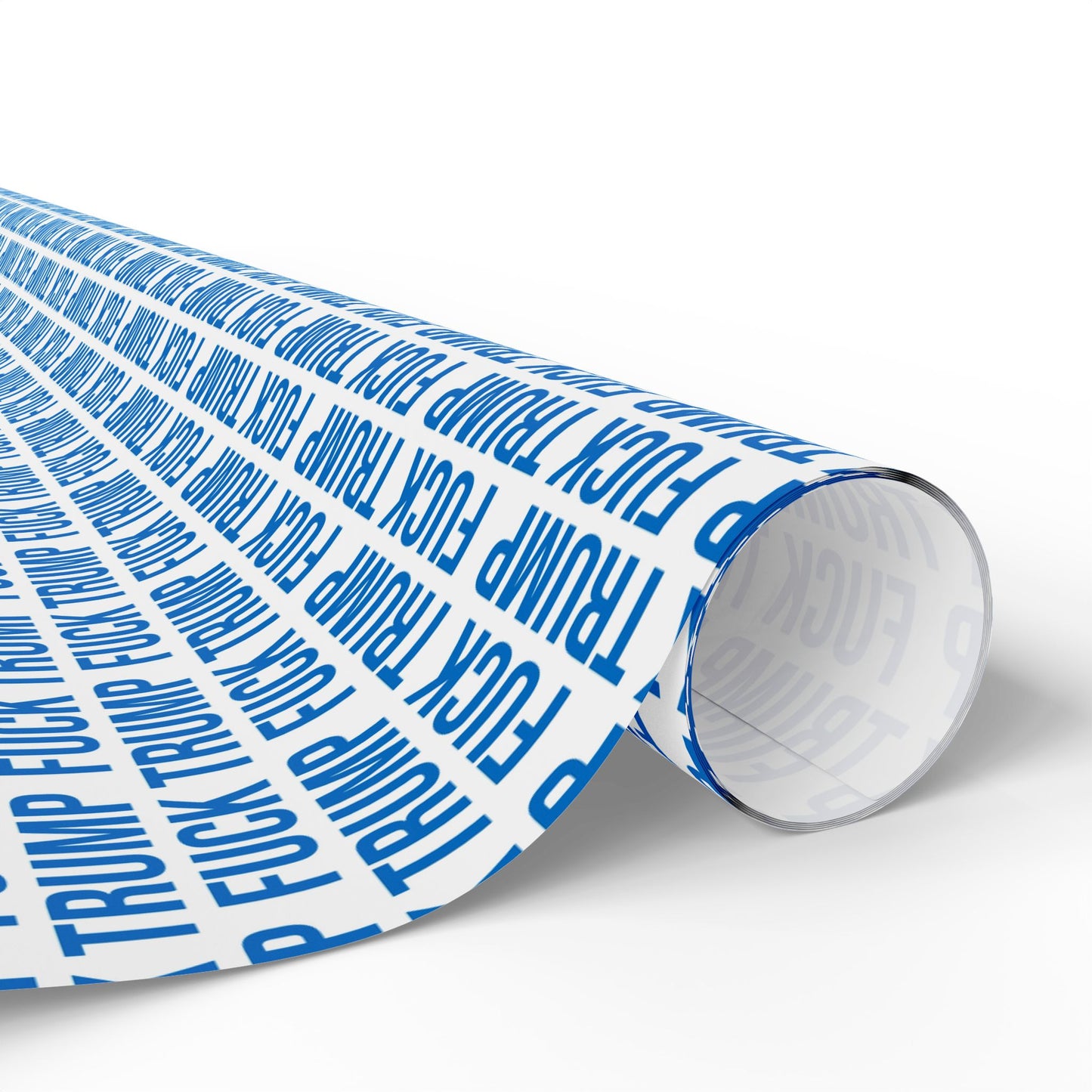FUCK TRUMP WRAPPING PAPER BLUE