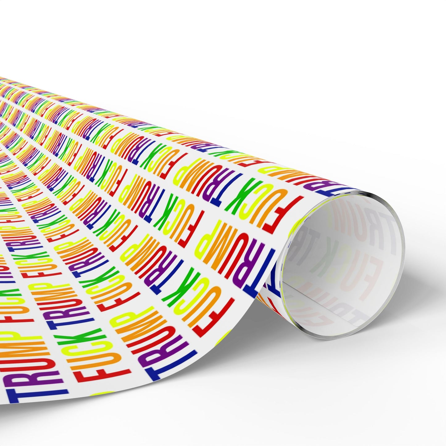 FUCK TRUMP WRAPPING PAPER RAINBOW