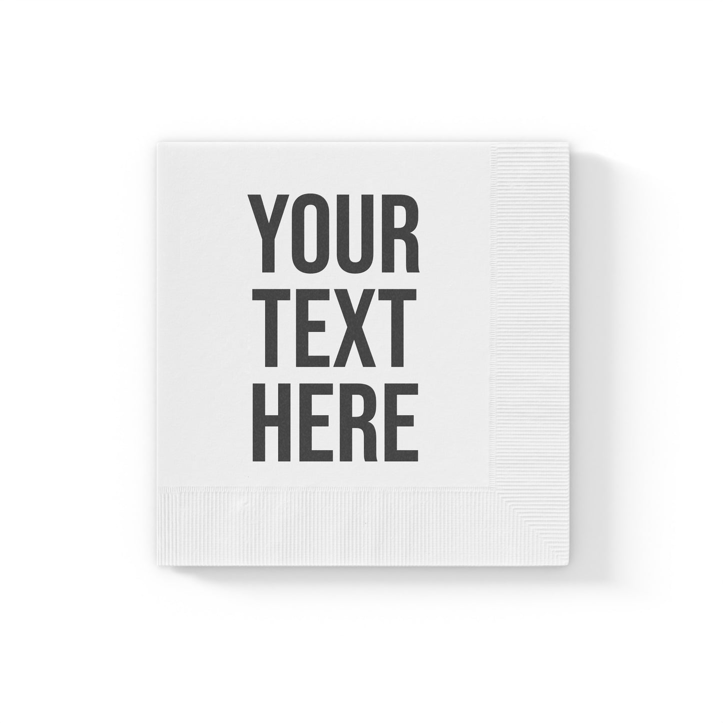 PERSONALIZED TEXT NAPKINS