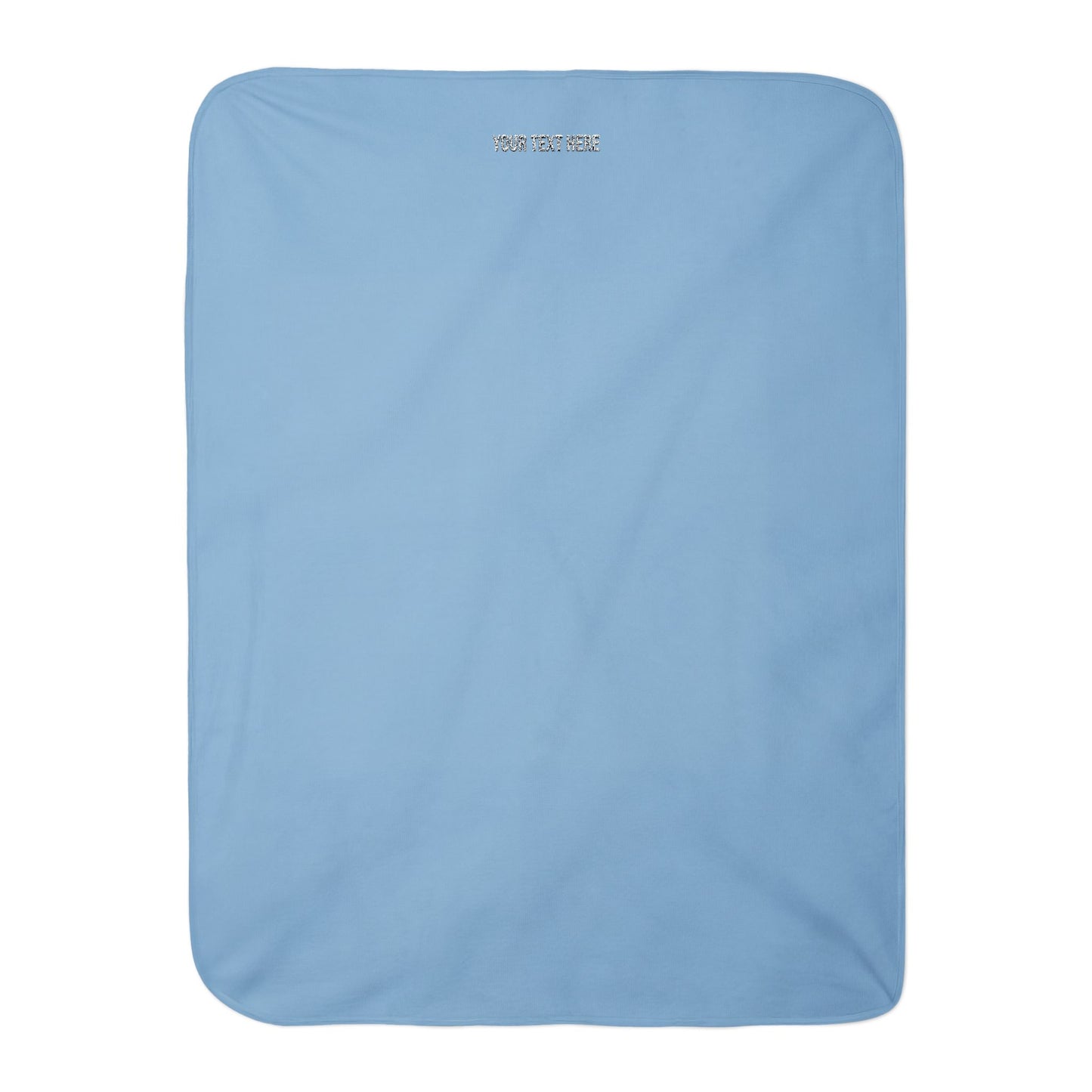 PERSONALIZED TEXT EMBROIDERED INFANT BLANKET