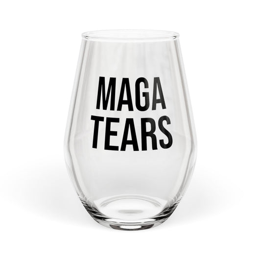 MAGA TEARS STEMLESS WINE GLASS