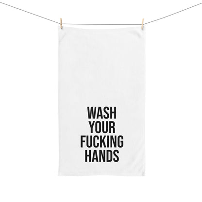 WASH YOUR FUCKING HANDS HAND TOWEL