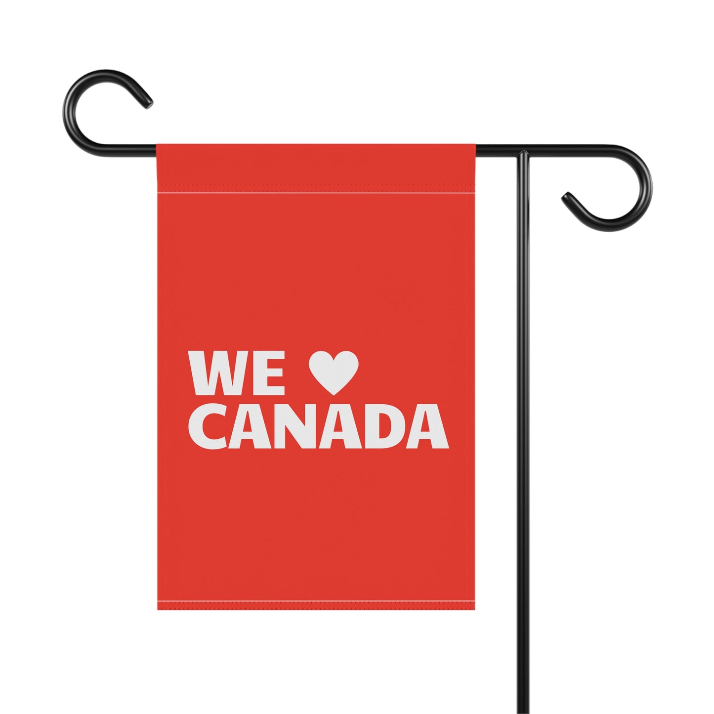 WE LOVE CANADA GARDEN FLAG
