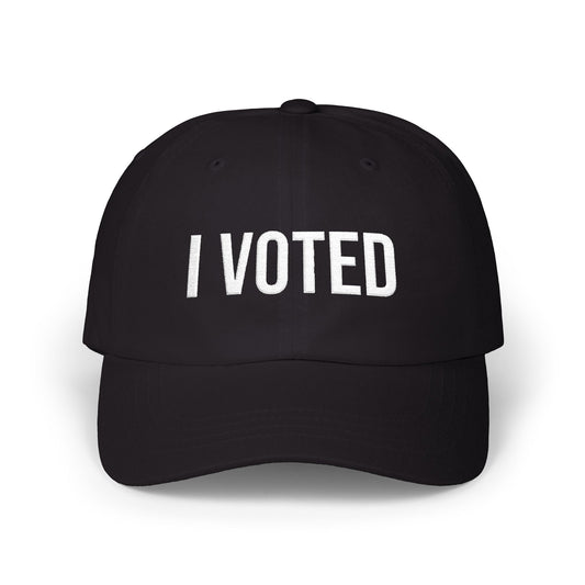 I VOTED EMBROIDERED CAP