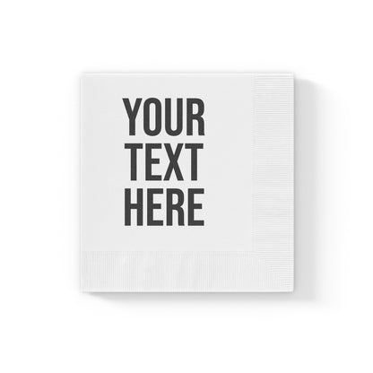PERSONALIZED TEXT NAPKINS