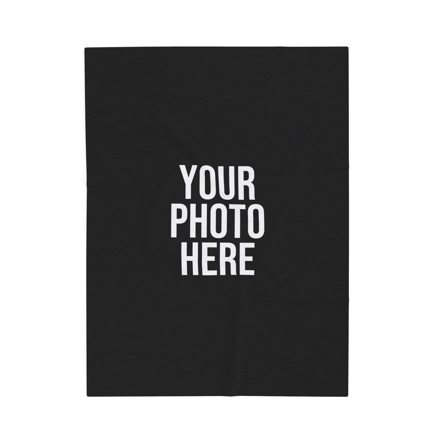PERSONALIZED PHOTO VELVETEEN PLUSH BLANKET