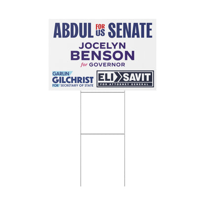 MICHIGAN TICKET LOGOS YARD SIGN