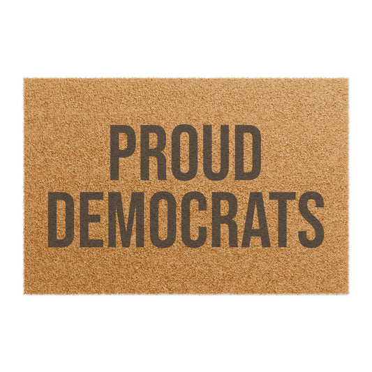 PROUD DEMOCRATS DOORMAT