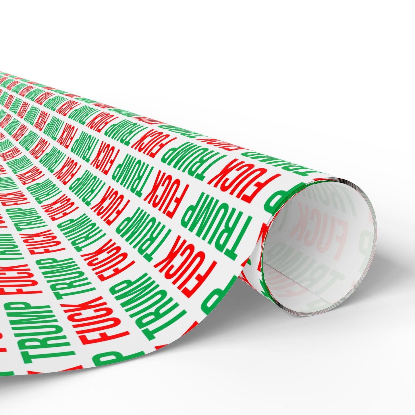 FUCK TRUMP WRAPPING PAPER RED AND GREEN