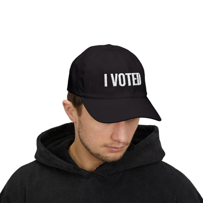 I VOTED EMBROIDERED CAP
