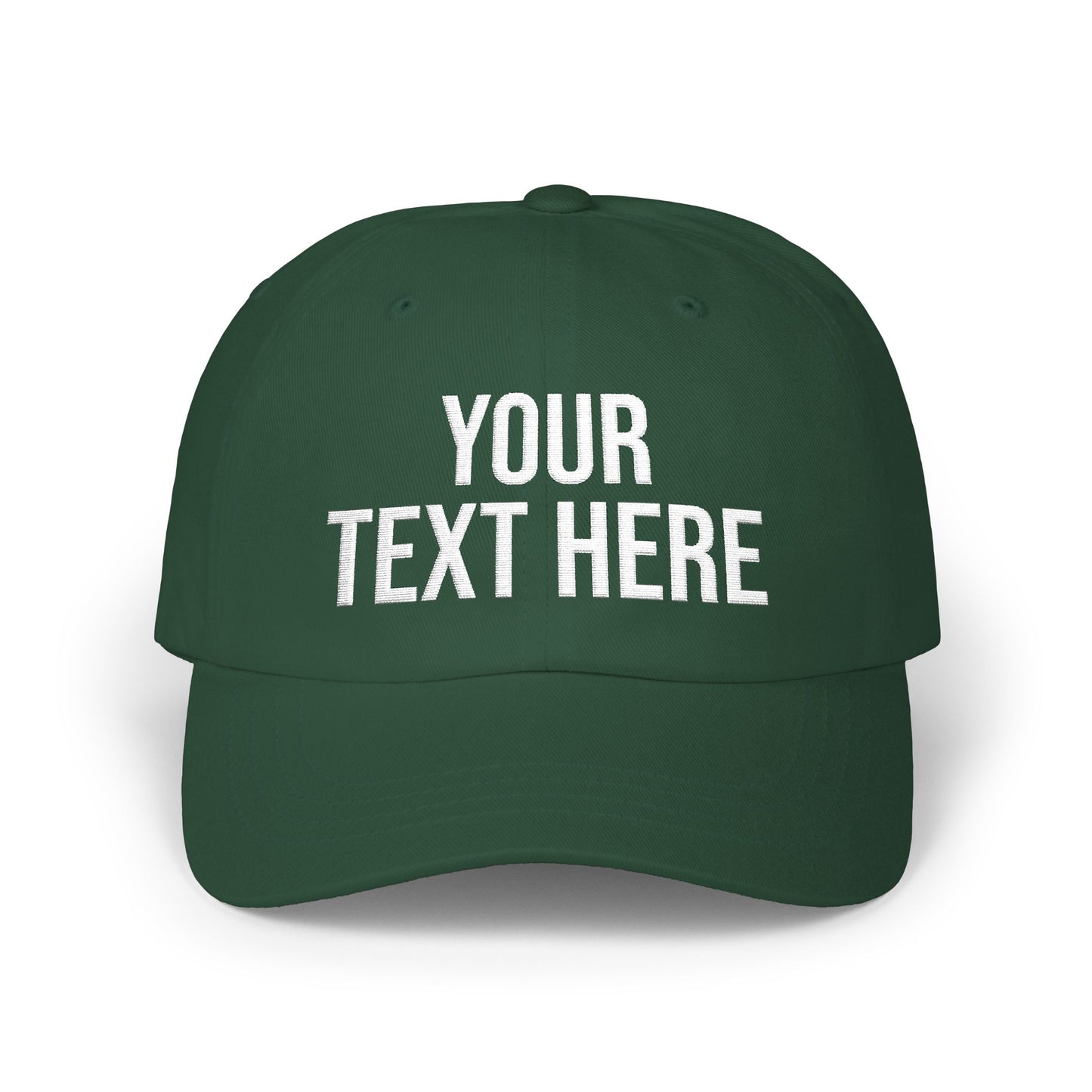 PERSONALIZED TEXT EMBROIDERED CAP