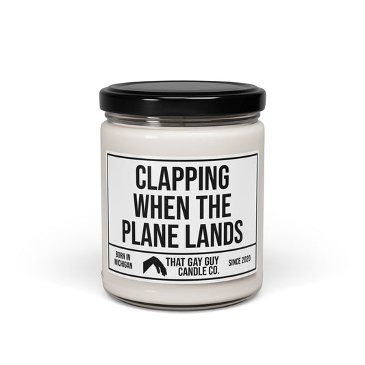CLAPPING WHEN THE PLANE LANDS