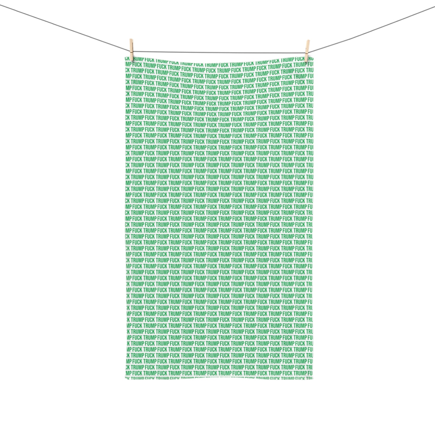 FUCK TRUMP HAND TOWEL GREEN