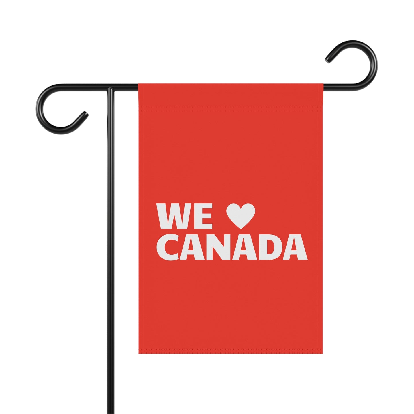 WE LOVE CANADA GARDEN FLAG