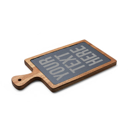 PERSONALIZED TEXT ENGRAVED CHARCUTERIE BOARD