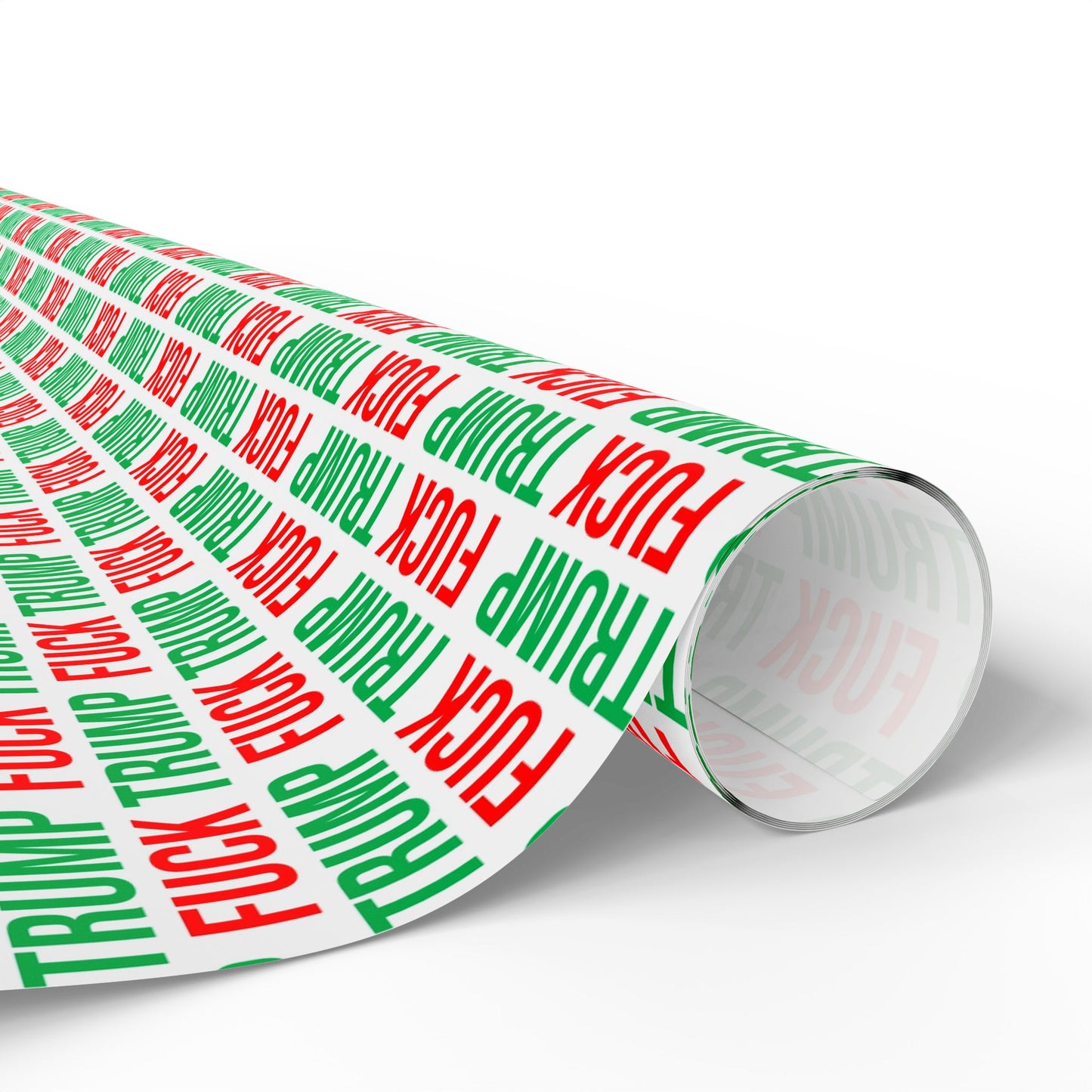 FUCK TRUMP WRAPPING PAPER RED AND GREEN