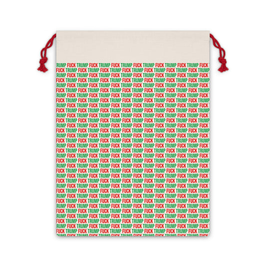 FUCK TRUMP GIFT SACK RED AND GREEN