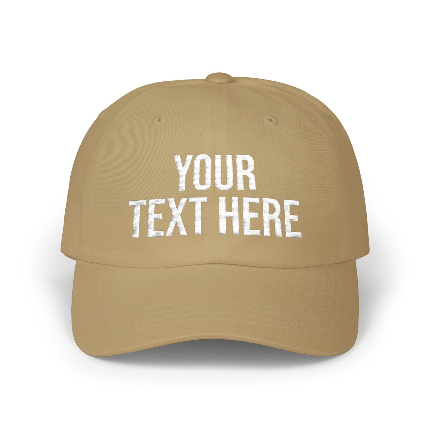 PERSONALIZED TEXT EMBROIDERED CAP