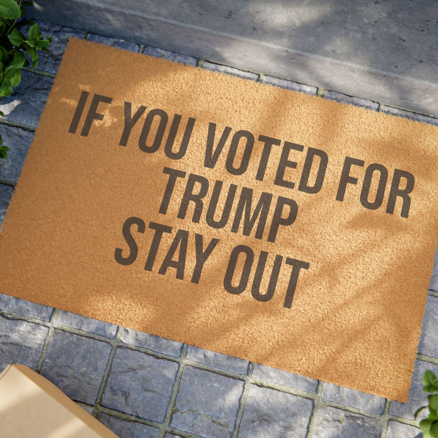 IF YOU VOTED FOR TRUMP STAY OUT DOORMAT ***PG VERSION***