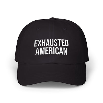 EXHAUSTED AMERICAN EMBROIDERED CAP