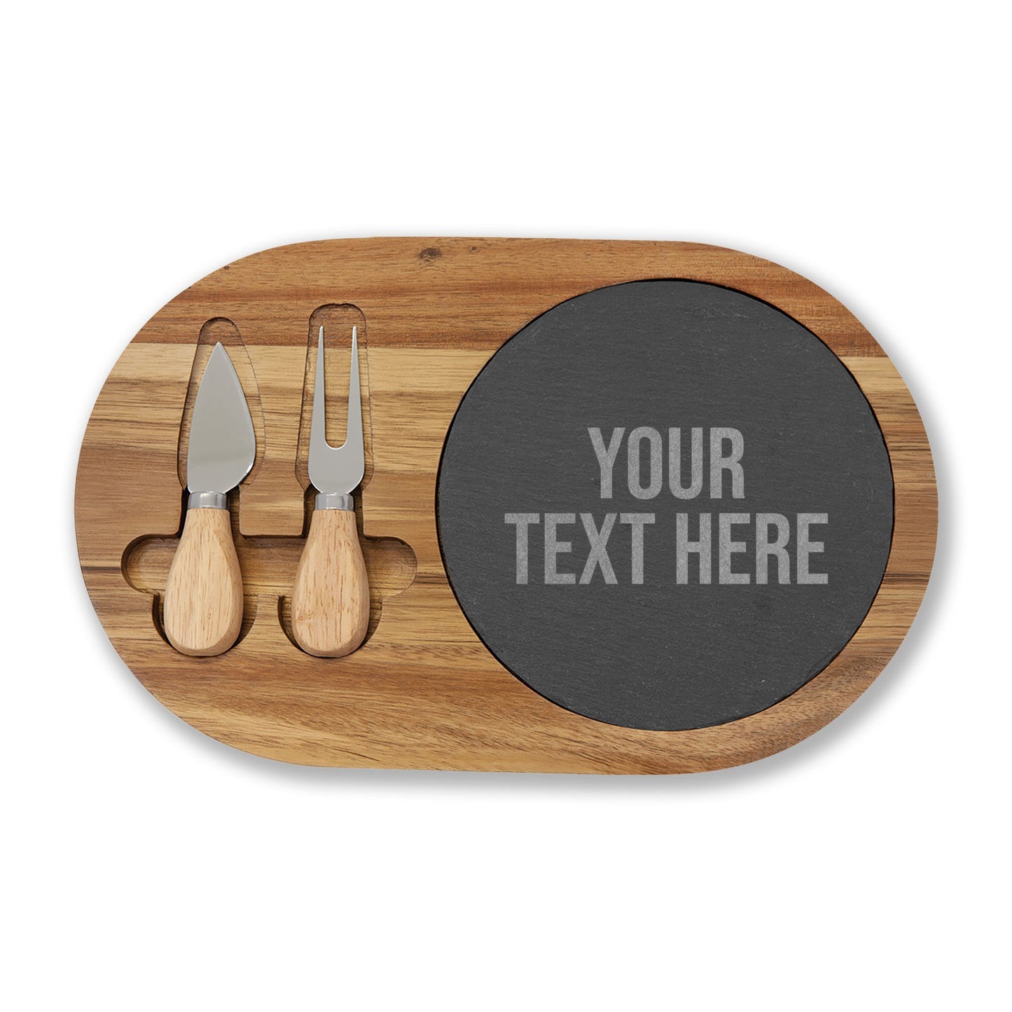PERSONALIZED TEXT ENGRAVED CHARCUTERIE BOARD