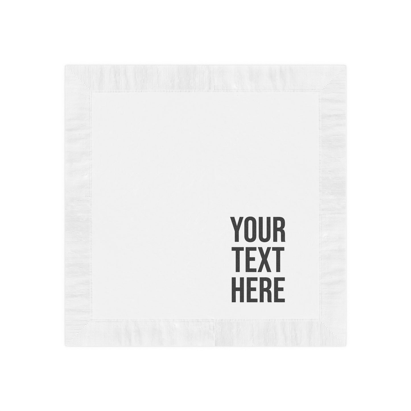PERSONALIZED TEXT NAPKINS