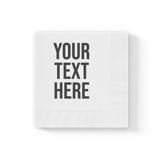 PERSONALIZED TEXT NAPKINS